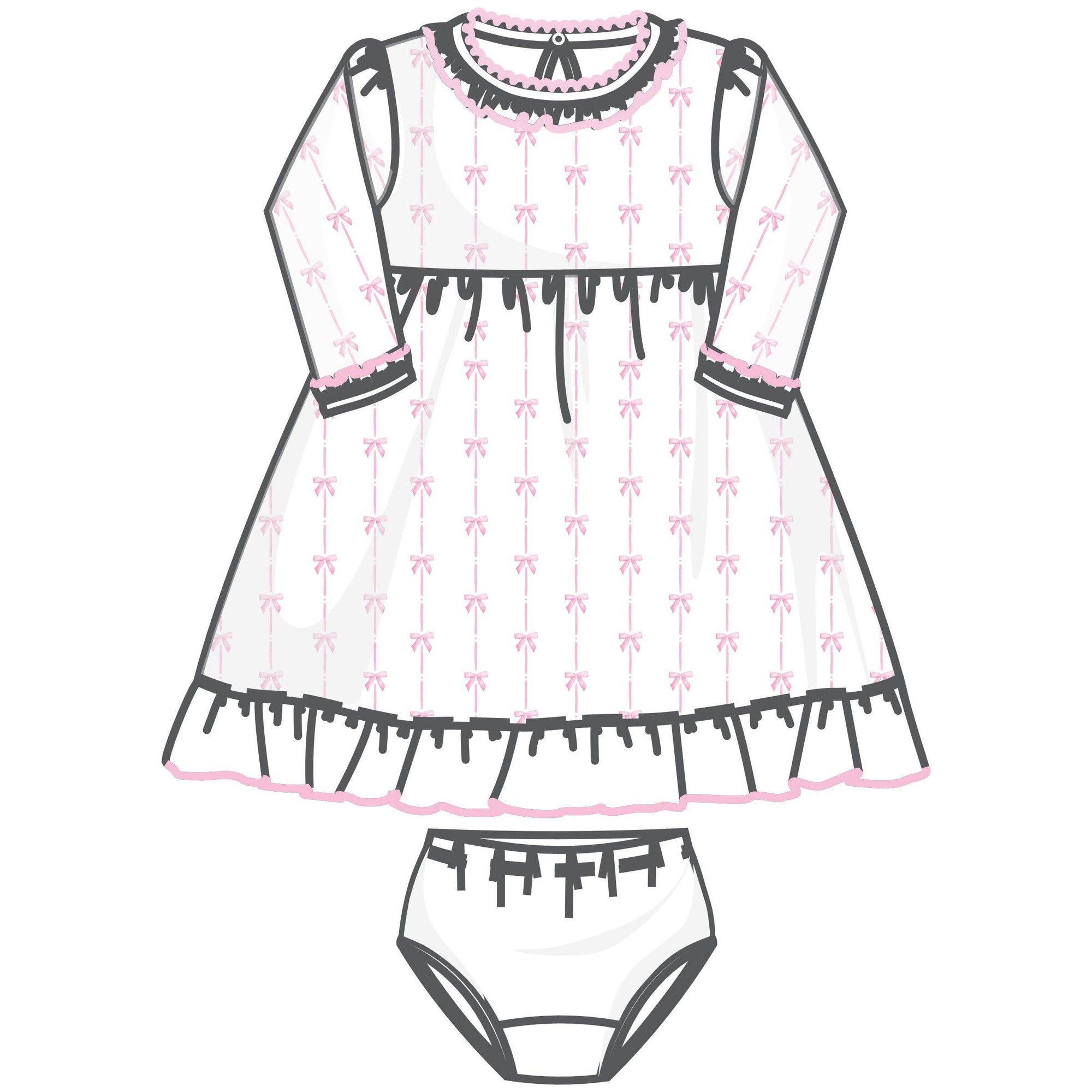 Amelia's Classics Long Sleeve Dress