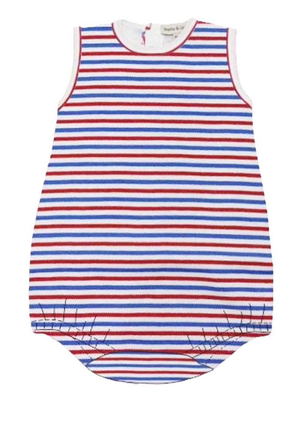Patriotic Collection Striped Boys romper