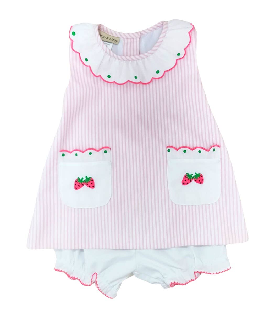 Strawberries Collection Girl's Bloomer set