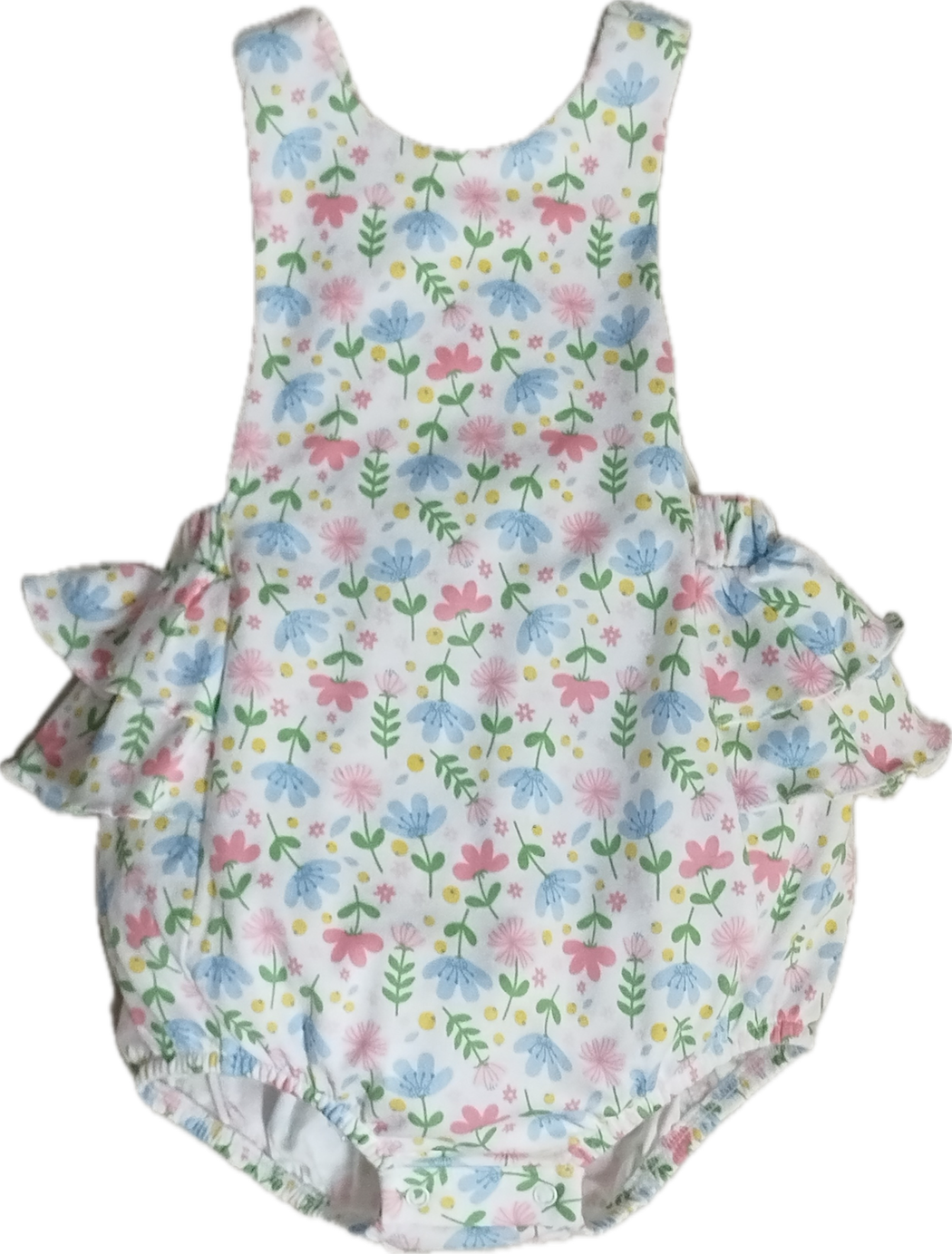 Girl's sunsuit and hat set Palm Beach Collection Pima Cotton