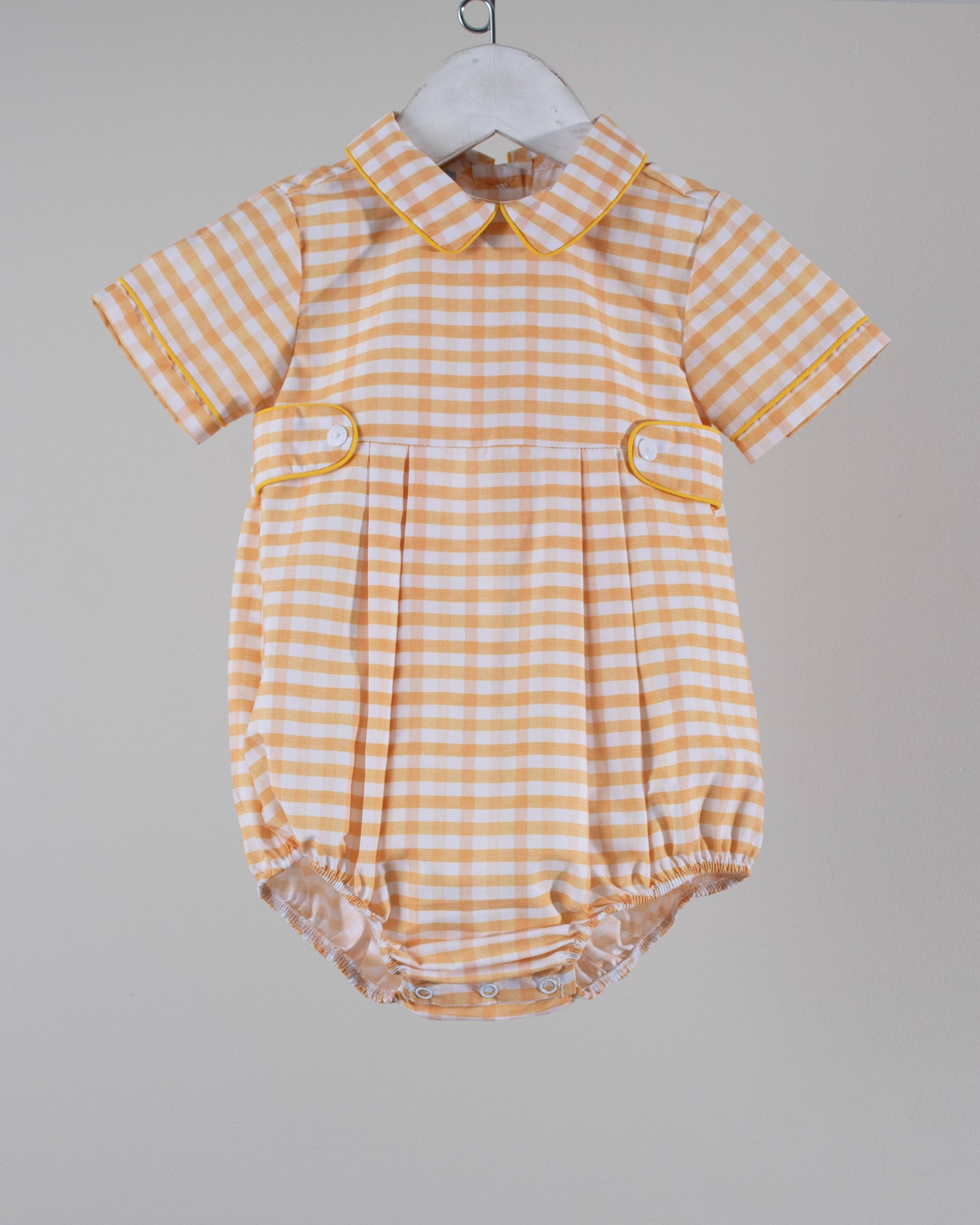 Orange Plaid Benjamin Bubble