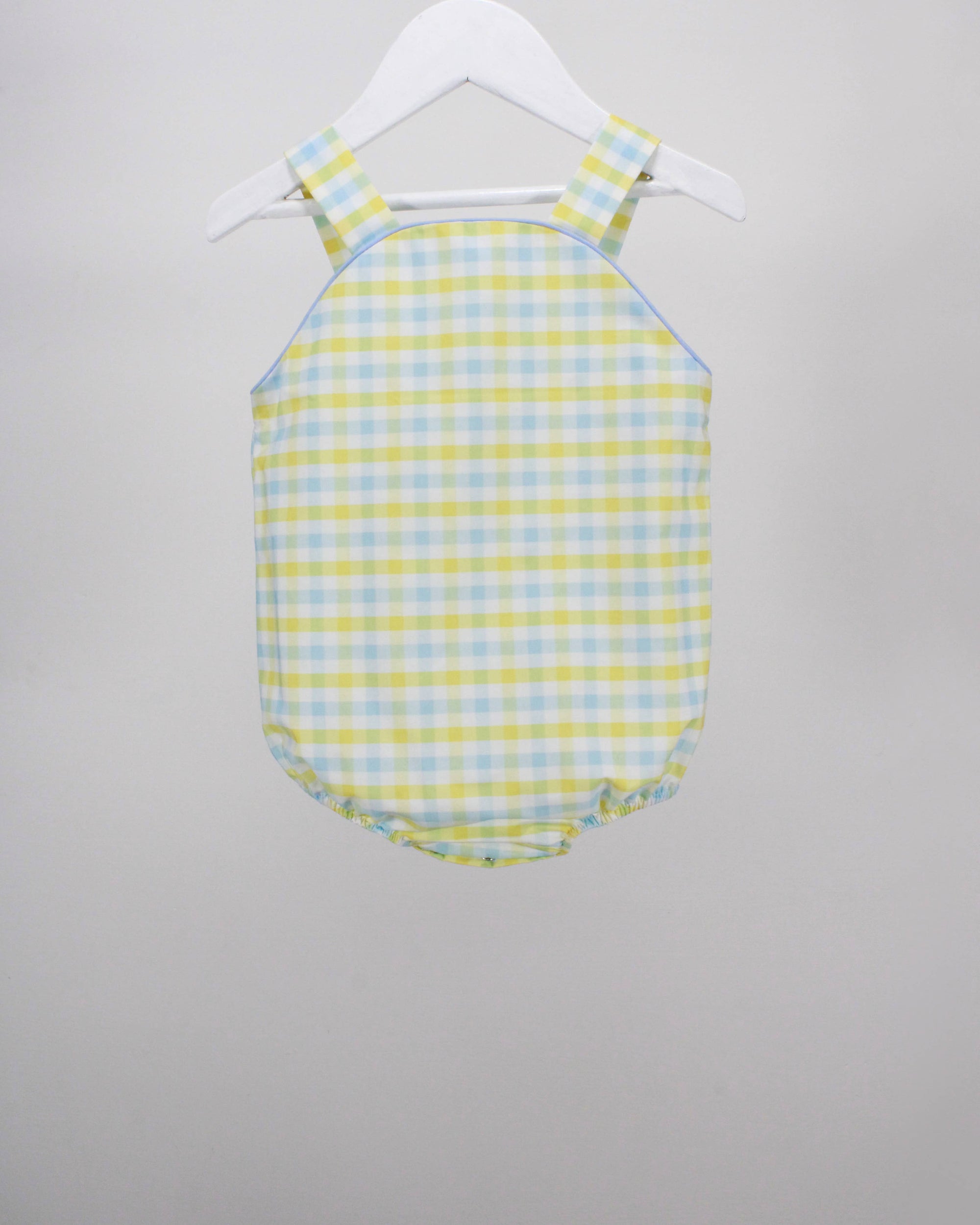 Yellow and Light Blue Plaid Adam Bubble
