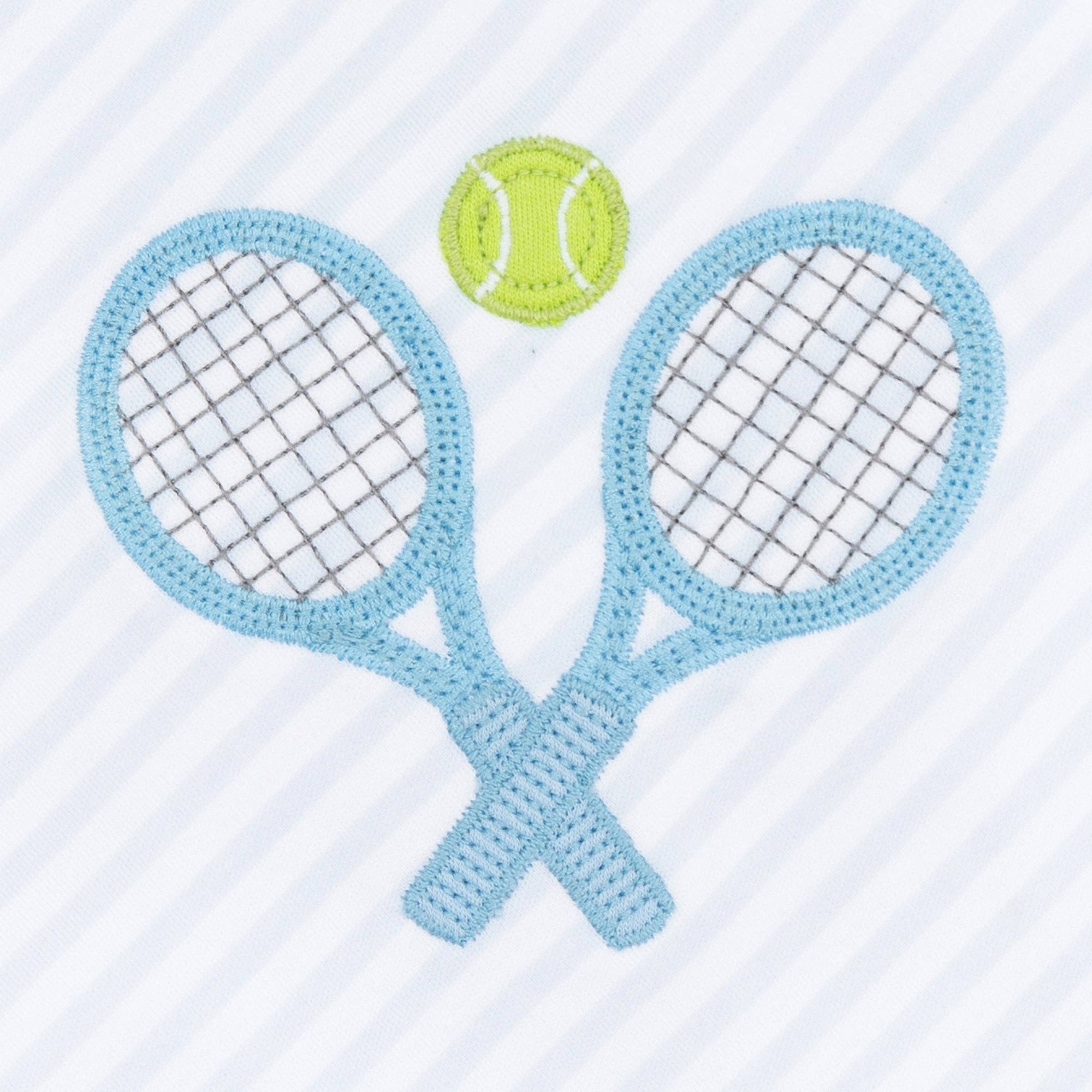 Courtside Cuties Applique Bubble - Light Blue