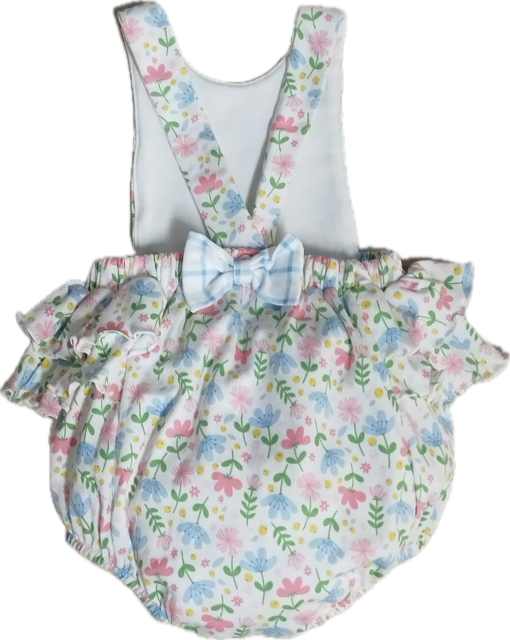 Girl's sunsuit and hat set Palm Beach Collection Pima Cotton