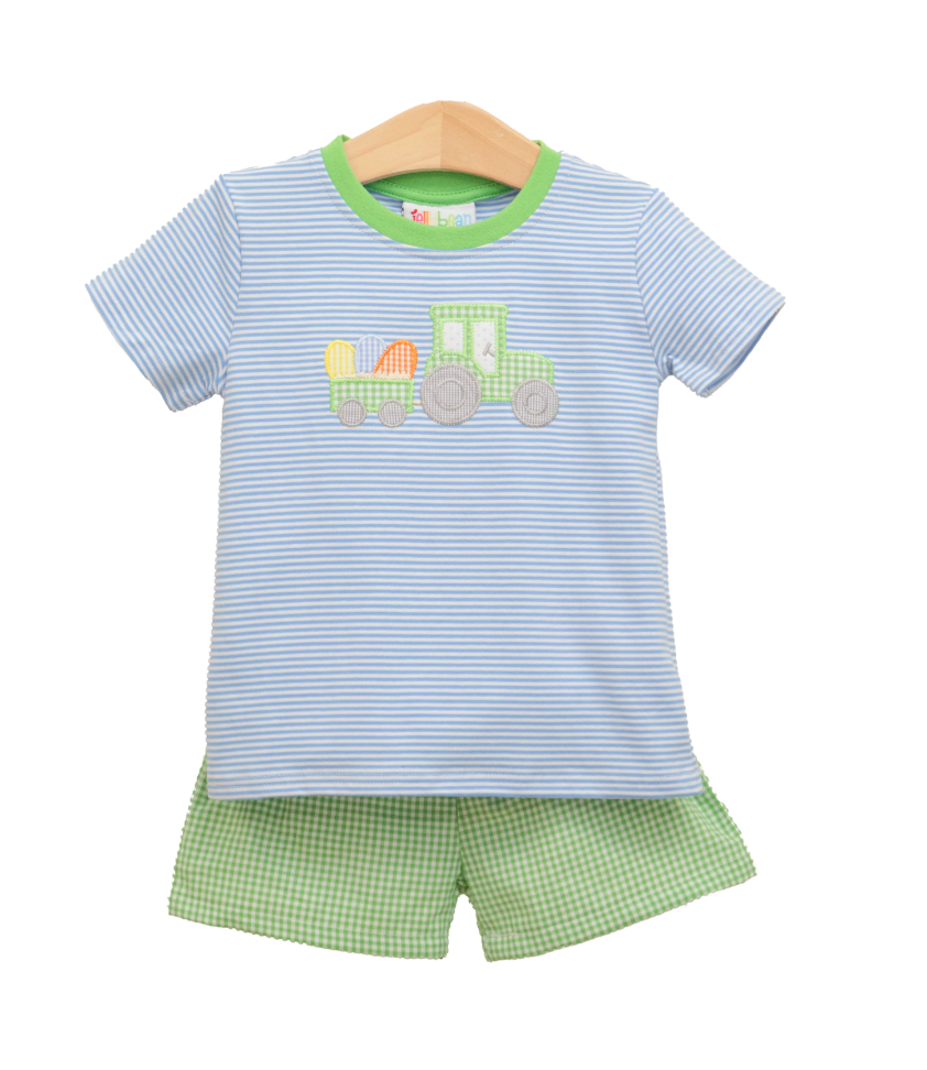 Easter Tractor Short Set