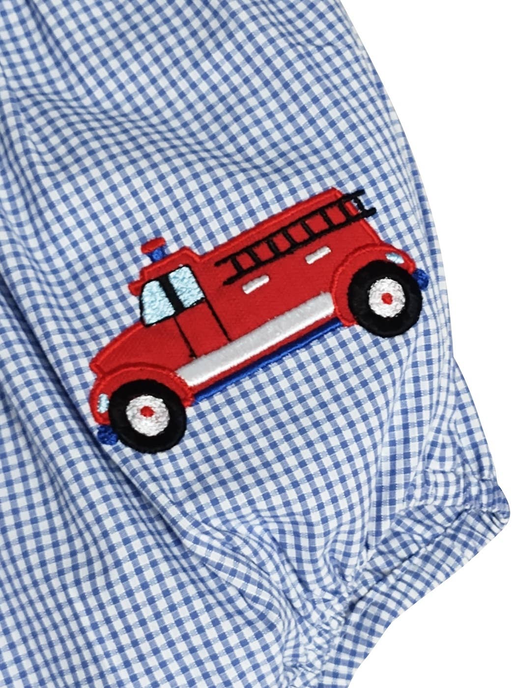 Firetruck Applique boys romper