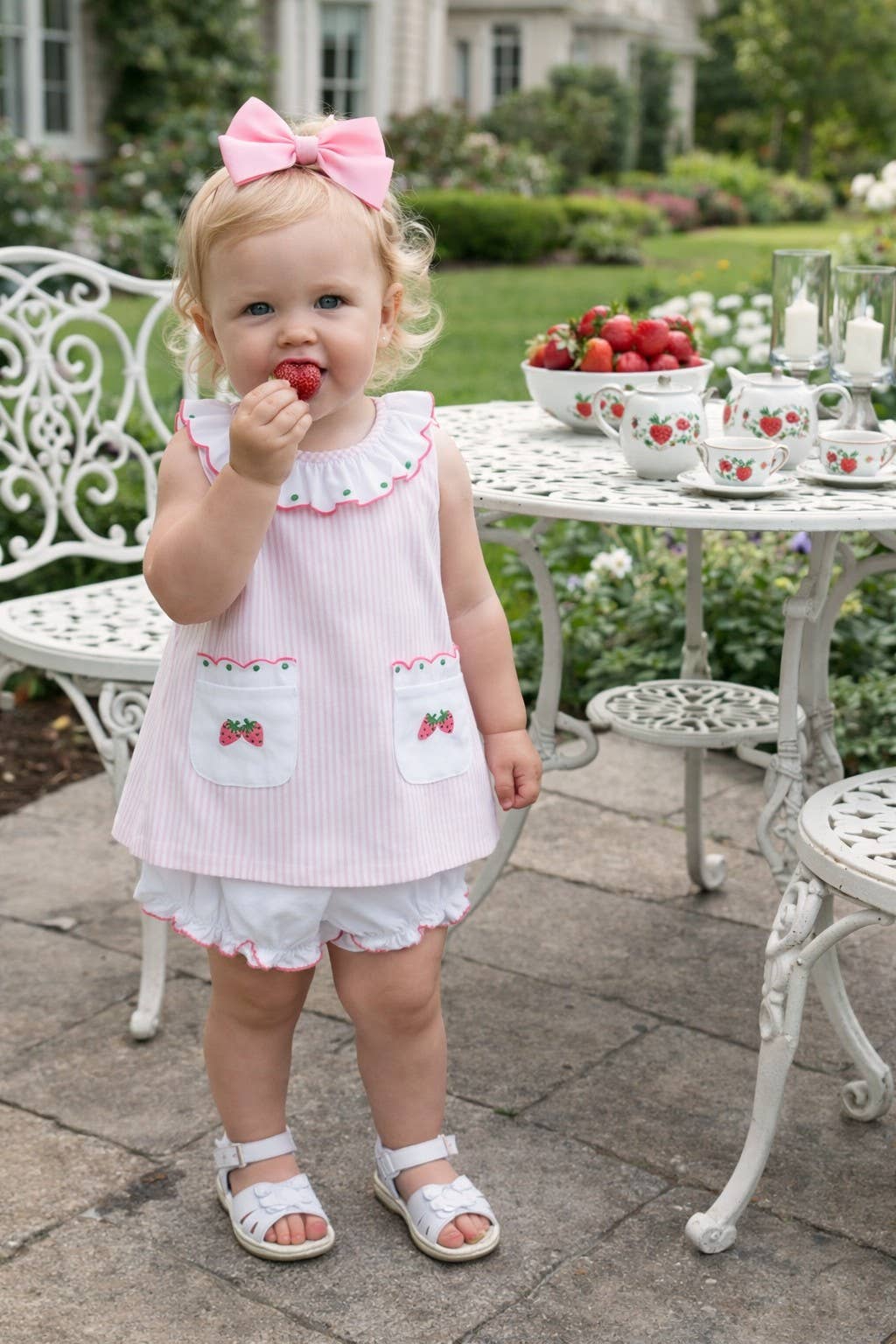 Strawberries Collection Girl's Bloomer set