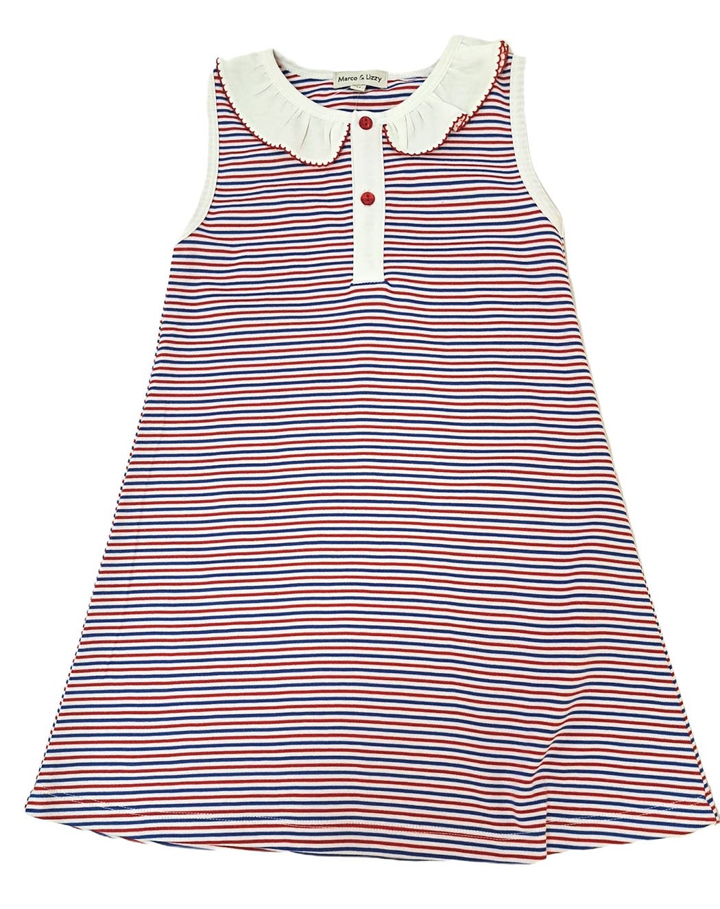 Patriotic Collection Girls stripe A line dress