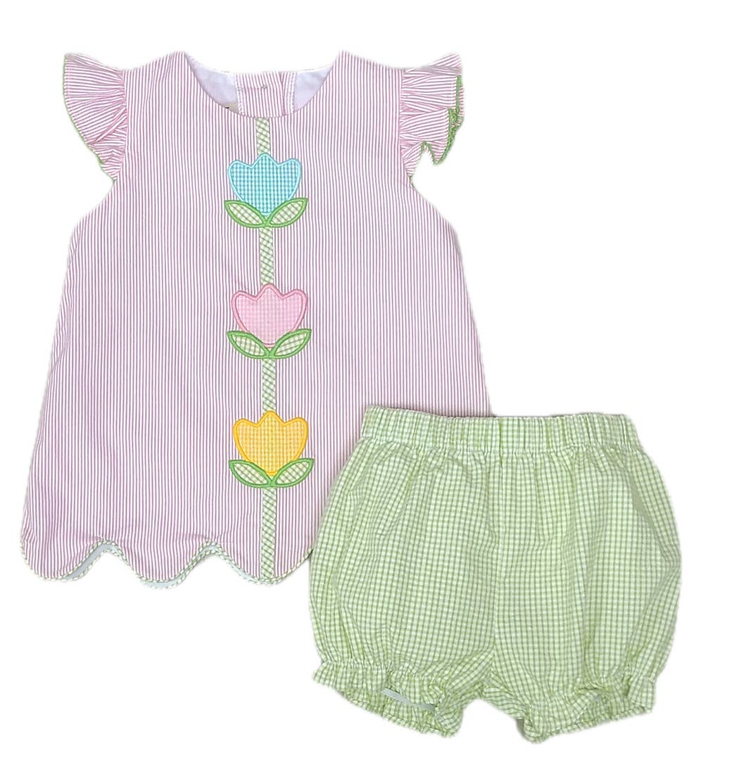 Easter bunnies collection GIRL BABY DIAPER SET