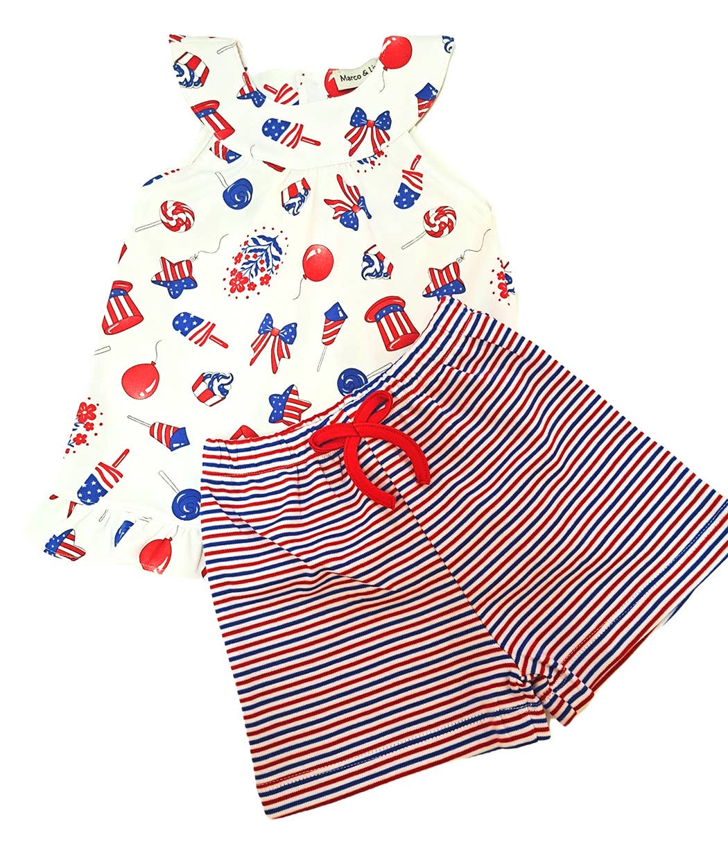 Patriotic Collection Girl's short set